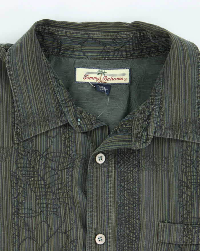 Vintage Tommy Bahama Long Sleeve Silk Shirt - XL