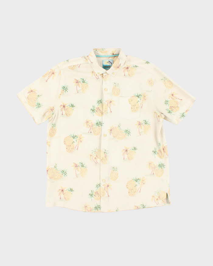 Vintage 2000's Tommy Bahama Pineapple All Over Print Hawaiian Shirt - M
