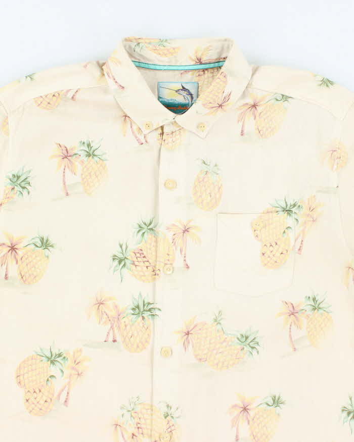 Vintage 2000's Tommy Bahama Pineapple All Over Print Hawaiian Shirt - M