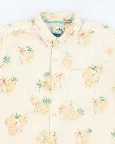 Vintage 2000's Tommy Bahama Pineapple All Over Print Hawaiian Shirt - M