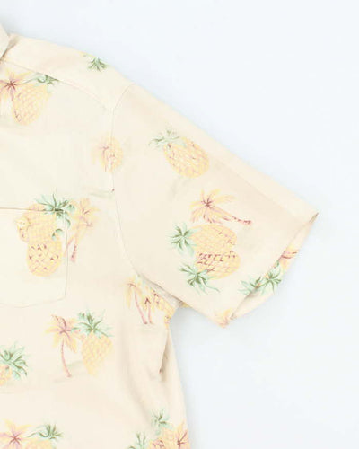 Vintage 2000's Tommy Bahama Pineapple All Over Print Hawaiian Shirt - M
