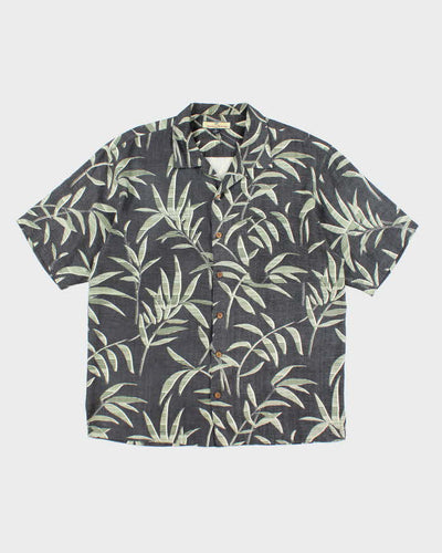Vintage Tommy Bahama All Over Leaf Print Hawaiian Shirt - L