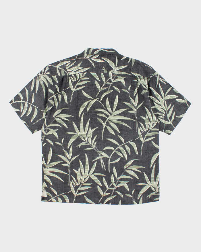 Vintage Tommy Bahama All Over Leaf Print Hawaiian Shirt - L