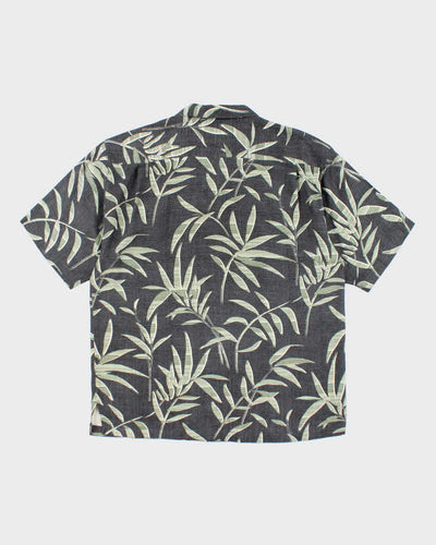 Vintage Tommy Bahama All Over Leaf Print Hawaiian Shirt - L