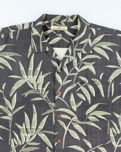Vintage Tommy Bahama All Over Leaf Print Hawaiian Shirt - L