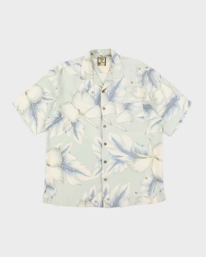 Vintage Tommy Bahama All Over Print Silk Hawaiian Shirt - M