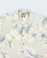 Vintage Tommy Bahama All Over Print Silk Hawaiian Shirt - M
