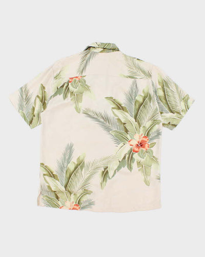 Vintage Tommy Bahama Embossed Silk Hawaiian Shirt - S