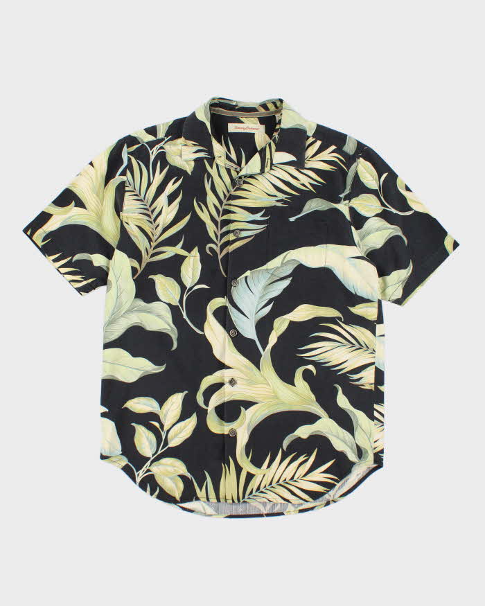 Vintage Tommy Bahama Oversized All Over Print Silk Hawaiian Shirt - S