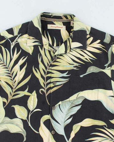 Vintage Tommy Bahama Oversized All Over Print Silk Hawaiian Shirt - S