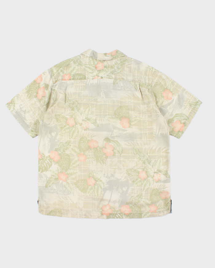 Vintage 2000's Tommy Bahama Silk Floral Print Hawaiian Shirt - L