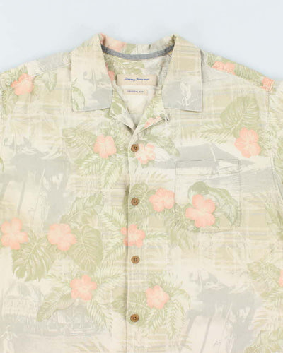 Vintage 2000's Tommy Bahama Silk Floral Print Hawaiian Shirt - L