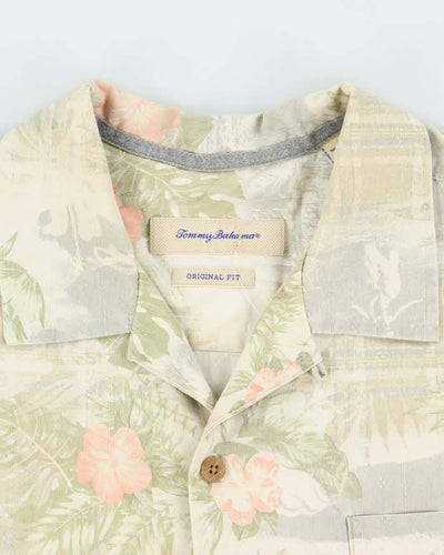 Vintage 2000's Tommy Bahama Silk Floral Print Hawaiian Shirt - L