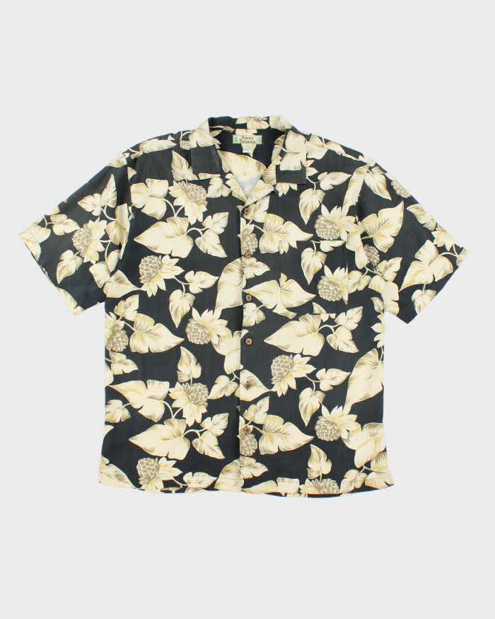 Vintage 90's Tommy Bahama Flower Print Hawaiian Shirt - L