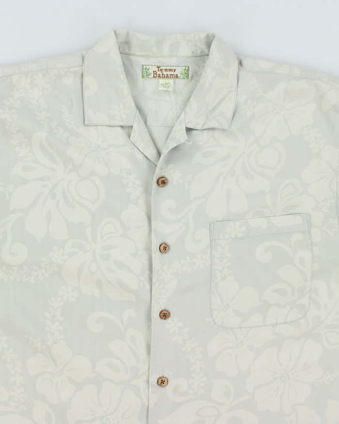 Vintage Tommy Bahama Flower Print Hawaiian Shirt - L
