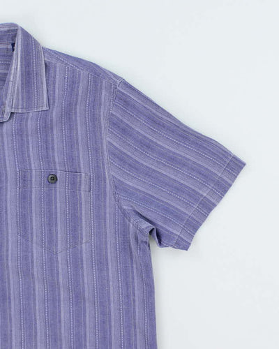Vintage Tommy Bahama Oversized Striped Hawaiian Shirt - XL