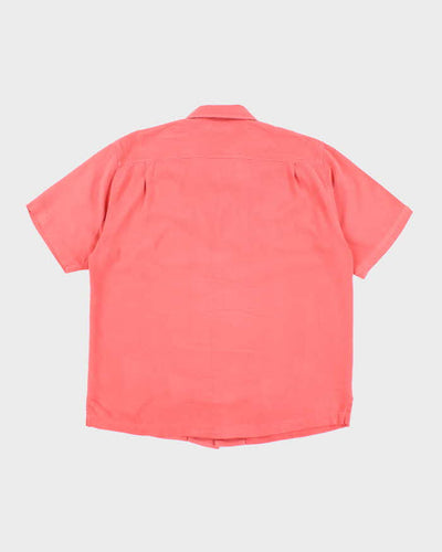 Vintage Tommy Bahama Pink Oversized Silk Shirt - XL