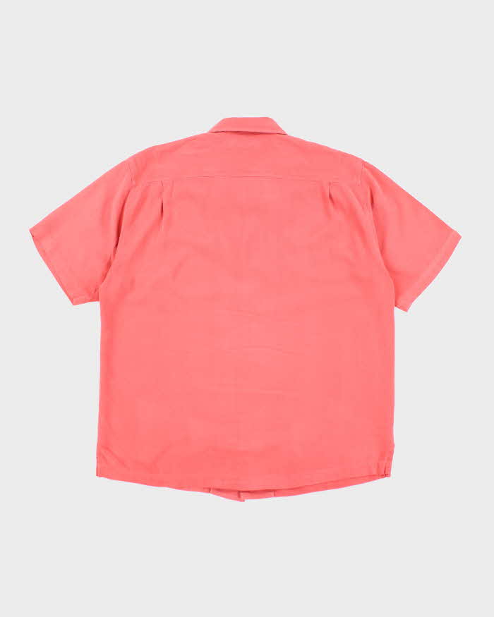 Vintage Tommy Bahama Pink Oversized Silk Shirt - XL