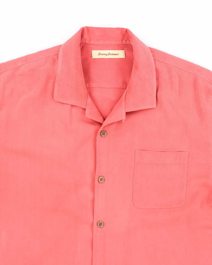 Vintage Tommy Bahama Pink Oversized Silk Shirt - XL