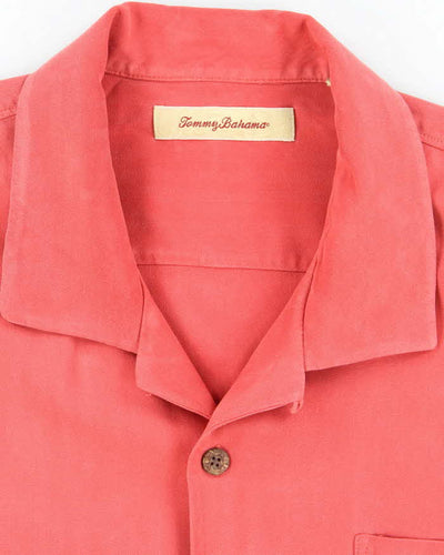 Vintage Tommy Bahama Pink Oversized Silk Shirt - XL
