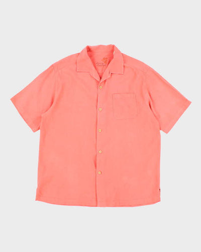 Vintage Tommy Bahama Pink Oversized Silk Shirt - L