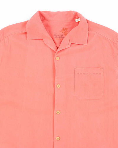 Vintage Tommy Bahama Pink Oversized Silk Shirt - L