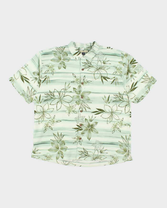 Vintage 90's Tommy Bahama All Over Print Floral Hawaiian Shirt - XL