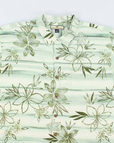 Vintage 90's Tommy Bahama All Over Print Floral Hawaiian Shirt - XL