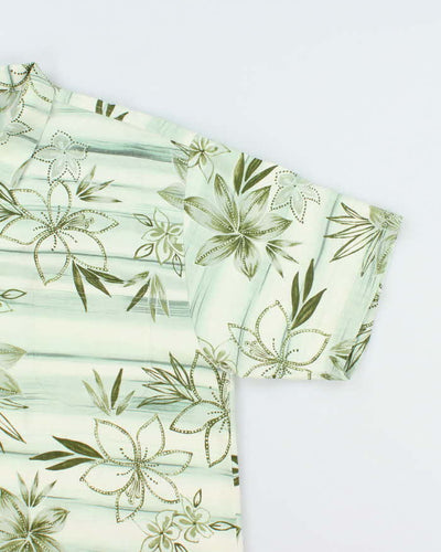 Vintage 90's Tommy Bahama All Over Print Floral Hawaiian Shirt - XL