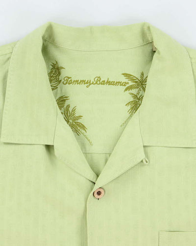 Vintage Tommy Bahama Embossed Striped Hawaiian Shirt - L