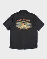 Vintage Tommy Bahama Embroidered Flowers Hawaiian Shirt - S