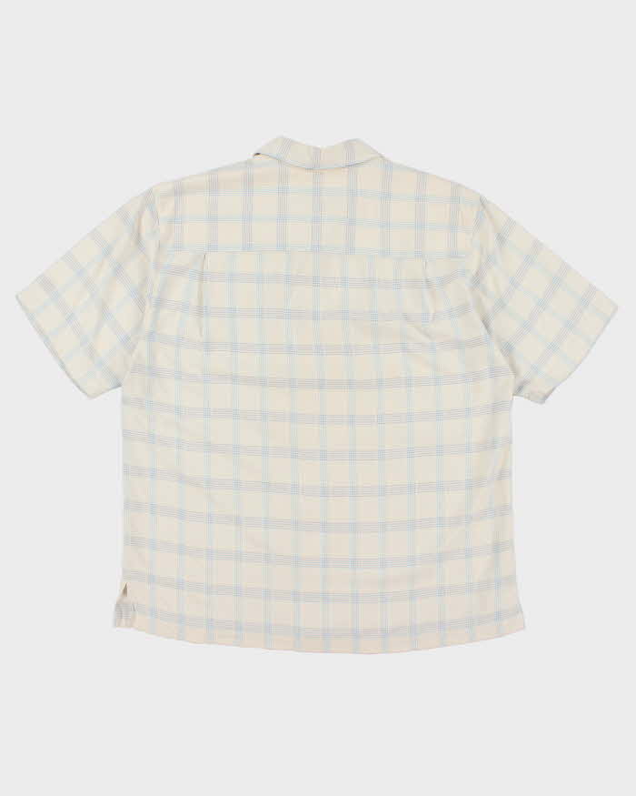 Vintage Tommy Bahama Checked Silk Hawaiian Shirt - L