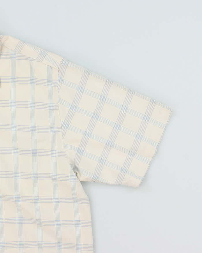 Vintage Tommy Bahama Checked Silk Hawaiian Shirt - L