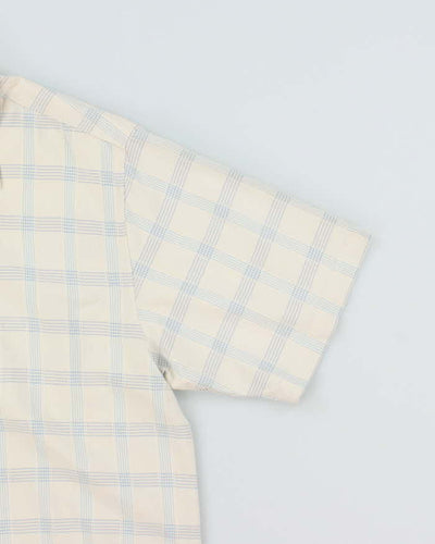 Vintage Tommy Bahama Checked Silk Hawaiian Shirt - L