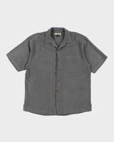 Vintage Tommy Bahama Oversized Grey Silk Hawaiian Shirt - M