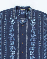 Vintage Tommy Bahama Blue Patterned Hawaiian Shirt - L