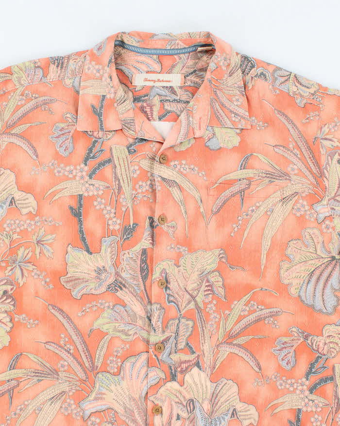 Vintage Tommy Bahama Faded Floral Hawaiian Shirt - XL