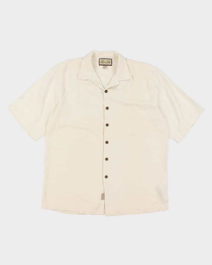 Vintage Jamaica Jaxx Oversized Embossed Hawaiian Shirt - M