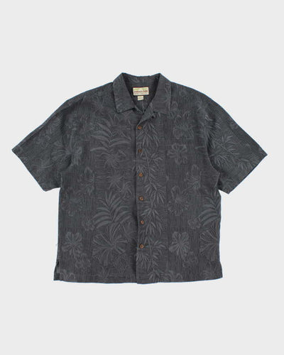 Vintage Jamaica Jaxx Embossed Floral Hawaiian Shirt - L