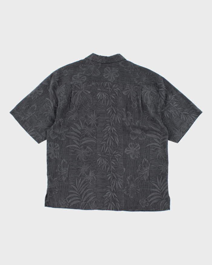Vintage Jamaica Jaxx Embossed Floral Hawaiian Shirt - L