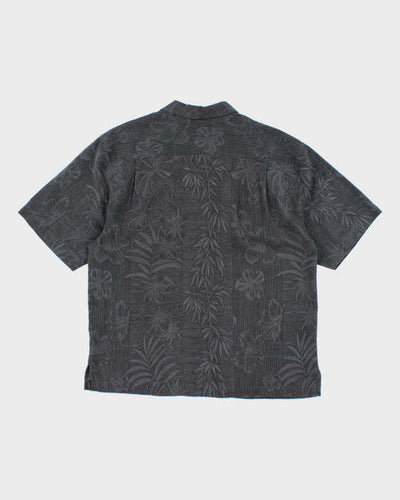 Vintage Jamaica Jaxx Embossed Floral Hawaiian Shirt - L
