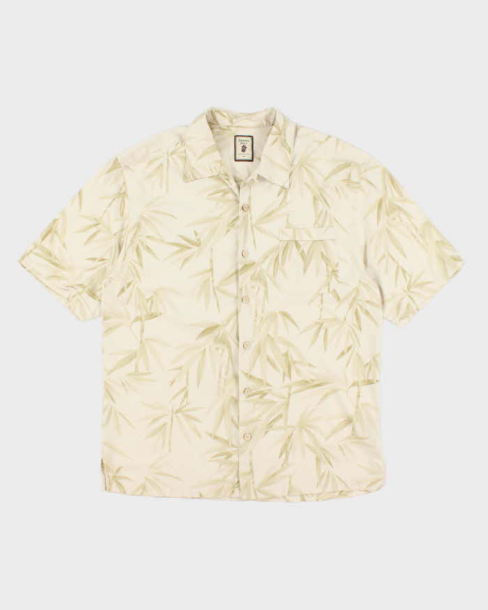 Vintage Jamaica Jaxx Patterned Palm Trees Hawaiian Shirt - L