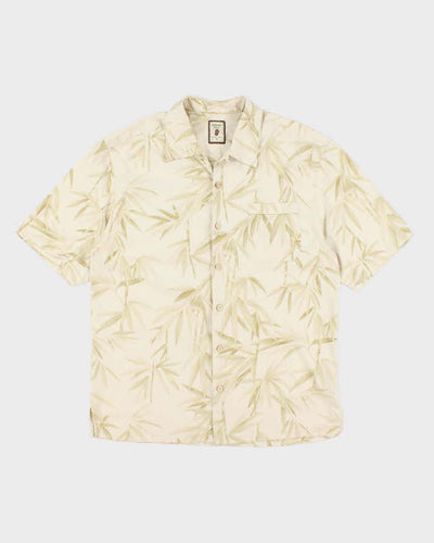 Vintage Jamaica Jaxx Patterned Palm Trees Hawaiian Shirt - L