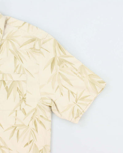 Vintage Jamaica Jaxx Patterned Palm Trees Hawaiian Shirt - L