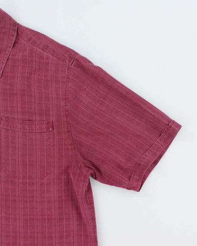 Vintage Jamaica Jaxx Textured Striped Hawaiian Shirt - L