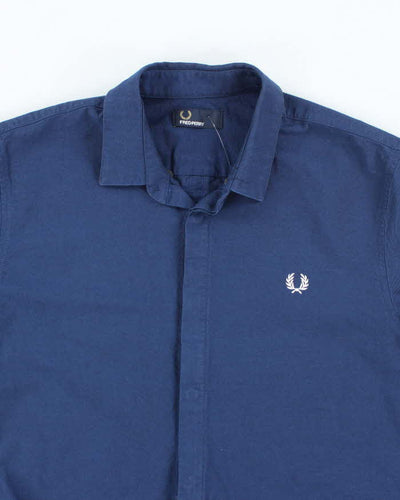 Vintage Fred Perry Small Crest Striped Short-Sleeved Shirt - L