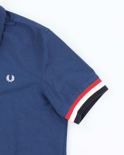 Vintage Fred Perry Small Crest Striped Short-Sleeved Shirt - L