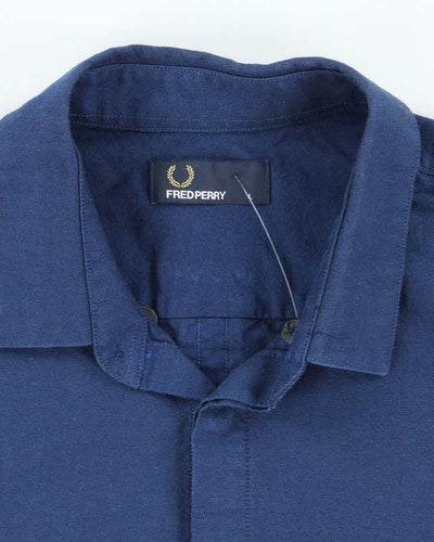 Vintage Fred Perry Small Crest Striped Short-Sleeved Shirt - L
