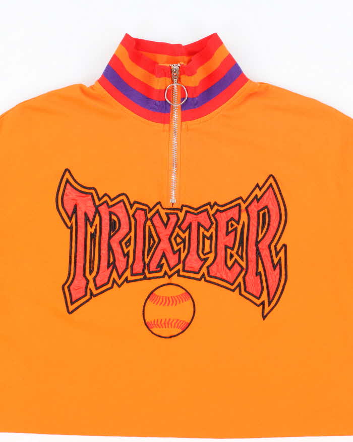 Vintage 90's Trixter Baseball Logo Quarter Zip Shirt - L