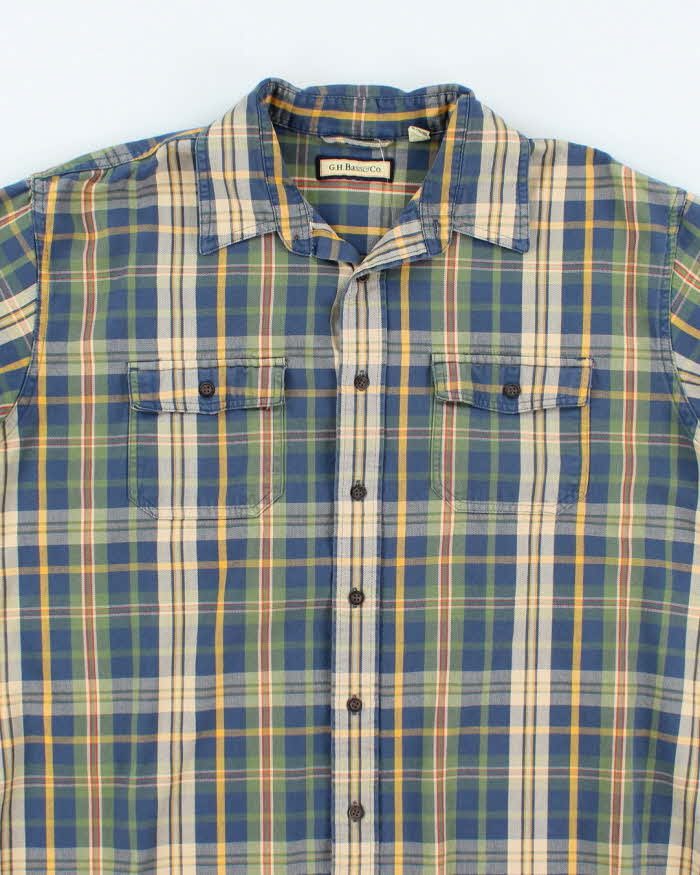 Vintage 2000's GH Bass &amp; Co Button Up Flannel Shirt - XL